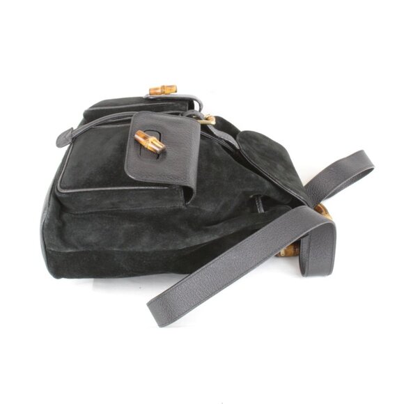 GUCCI Black Bamboo Backpack - Picture 4 of 14